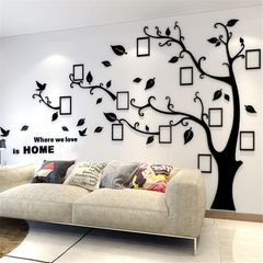 Tree Wall Stickers 3D DIY Tree Wall Decal Art Murals Large Family Photo Frames Tree Decoration for Living Room Bedroom Kindergarten Nursery Restaurant Home Decor