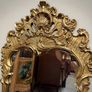Vintage French Gilt Metal Rococo Revival Mirror Image 2