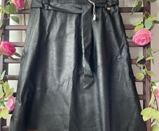 skirt Bnwt Aline black leather look skirt Relish brand eu 46 16/18