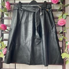 skirt Bnwt Aline black leather look skirt Relish brand eu 46 16/18