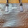 Vintage Crocodile Leather Gucci Imitation Handbag Image 8