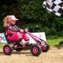 Girls Kids Pedal Go-kart 5-8yrs Inflatable Tyres Image 4
