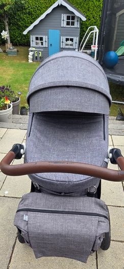 BUNDLE  Stokke pram, next to me cot and Nuna leaf grow  (excellent condition)