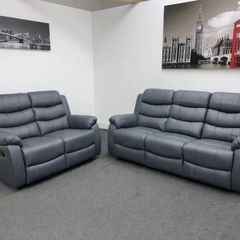 Roma 3+2 or 3+1+1 Leather Recliner Sofa Set