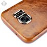 S7 Edge Vintage Oil Wax Leather Back Cover Image 6