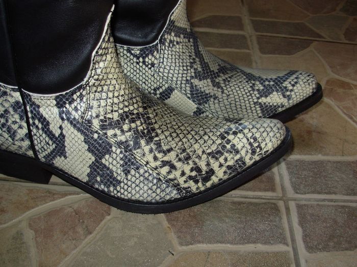 Kentucky Western Boots Snake skin print Cowboy/Western Farm/Ranch Boots 10 UK