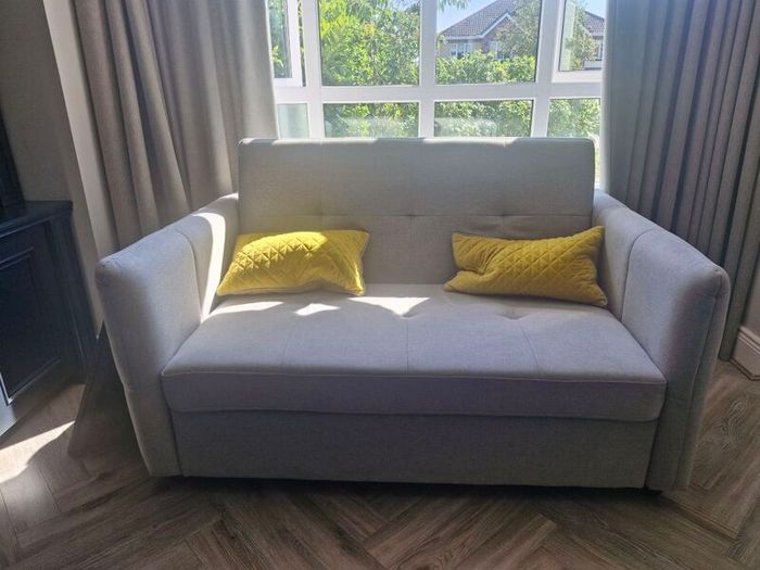 Light Grey Fabric Sofa