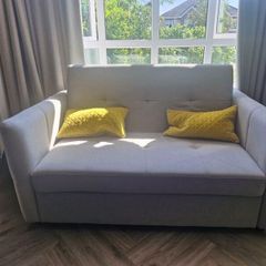 Light Grey Fabric Sofa