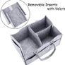 Foldable Baby Diaper Caddy Organiser, Portable Nursery Storage Basket Bin with Changeable Compartments (FREE POSTAGE) Image 3