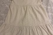 New with no tag cream dress girl size 24-36 months