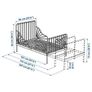 Ikea MINNEN Extendable bed frame 80x200 cm Grows with your child Image 2