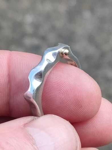 Modernist Serpent Irish Sterling Silver Ring