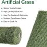 4m x 1m 15mm Pile High Artificial Grass / Dark Green Astro Turf / High Density Fake Grass Image 4