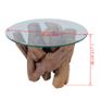 Coffee Table Solid Teak Driftwood 60 cm Image 7
