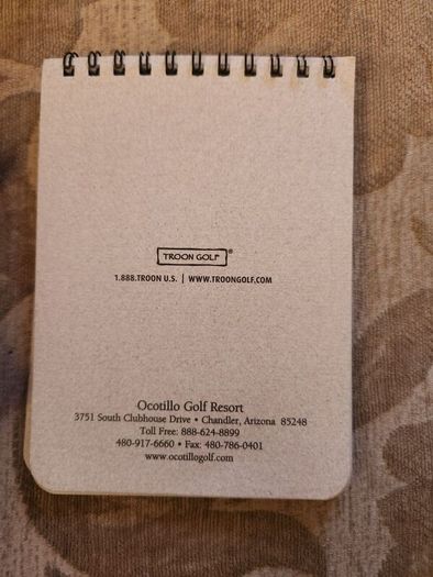 Golf Yardage Book X 2 . Whirlwind Golf Club At Horses Pass And Ocotillo Golf Resort Arizona.  Both In Very Good Condition.