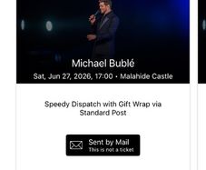 Michael Buble - Malahide June 27 2026 - Front Standing