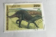 Congo Stamp - Dinosaur