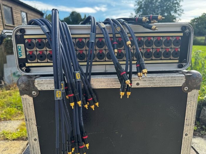 VDC 1/4" to RCA - 16 channel Stereo Patchbay