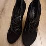 Suede & Patent Leather Heels Image 4