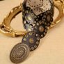 Fabulous Leather Look Belt + matching earrings Image 3