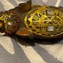Vintage gem mounted wooden elephant statue Image 3