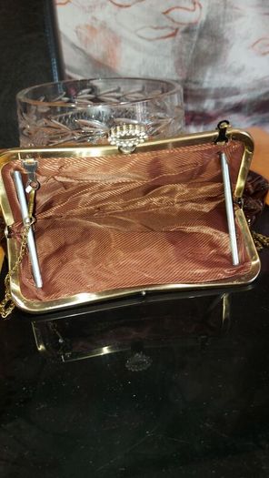 Faux Leather  clutch/ shoulder bag .