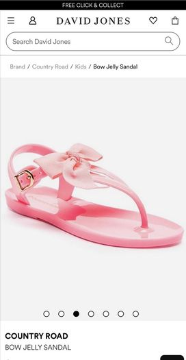 Country Road Neon Pink Bow Jelly girls sandals with bow EU24 BNWOT