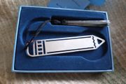 newbridge silver bookmark , engraved