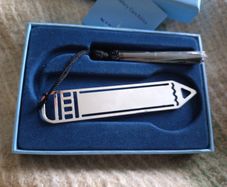 newbridge silver bookmark , engraved