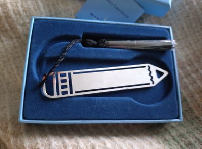 newbridge silver bookmark , engraved