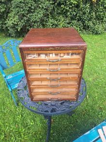 Vintage Haberdashery Spool  Cabinet