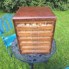 Vintage Haberdashery Spool  Cabinet