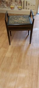 Antique Mahogany Piano Stool