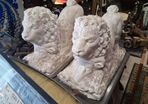 Large Pair cast stone Garden Lions