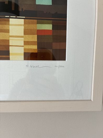 Framed print.
