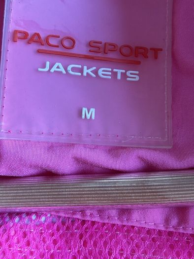 Brand-new Two-toned Pink Hooded Windbreaker Jacket from the Paco Sport  Size Medium UK 12/ EU 40