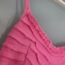 Claire DK pink linen summer with double front pocket details Sz 40 (Fit 10-12UK) - Rrp 99 (New) Image 2