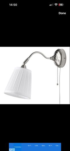 IKEA Astrid wall light