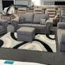 Kensington Grey Fabric Fullback Cushions Sofa Image 8