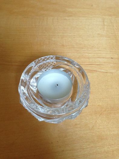 Glass Candle Holder