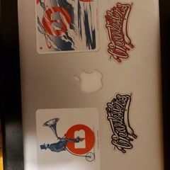 Apple MacBok Pro, for parts or repair, Stickers on Lid, not powering on