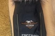 Dog Leather Style Biker Jacket