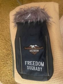 Dog Leather Style Biker Jacket