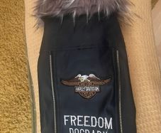 Dog Leather Style Biker Jacket