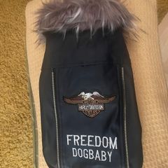Dog Leather Style Biker Jacket