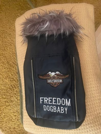 Dog Leather Style Biker Jacket