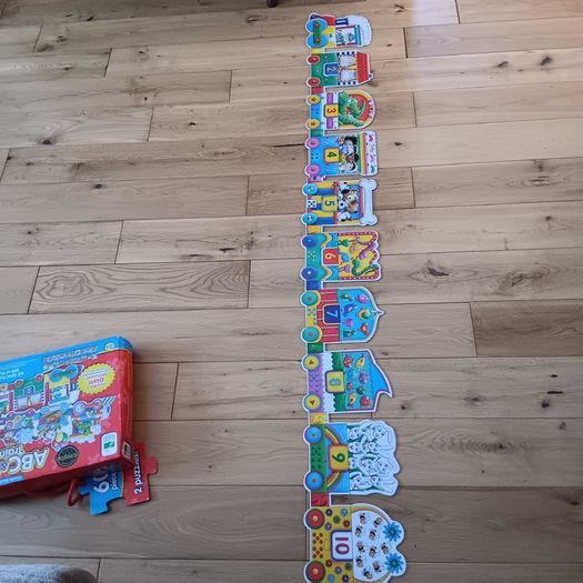 Alphabet and numbers giant  Train puzzles /jigsaw