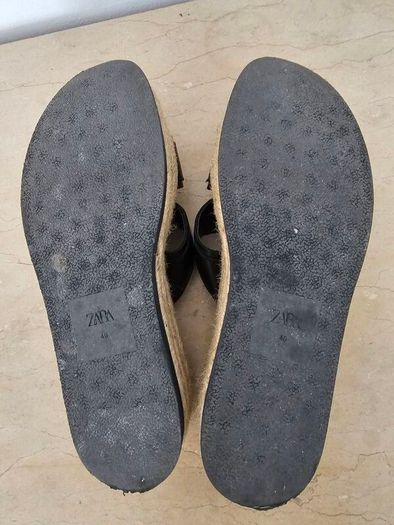 Zara Slip On Espadrille Black Sandals