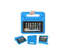 For Amazon Fire 7 2019 Case Kids Shockproof Tablet Smart Cover Handle EVA New Blue - FHT07ATK1