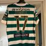 Match worn jersey of Richy Towel , in his final season with shamrock Rovers, Four in a row league champions league Image 2